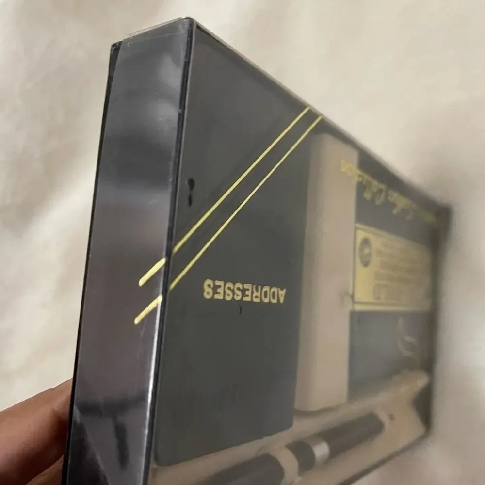 Designers leather collection wallet and address book set